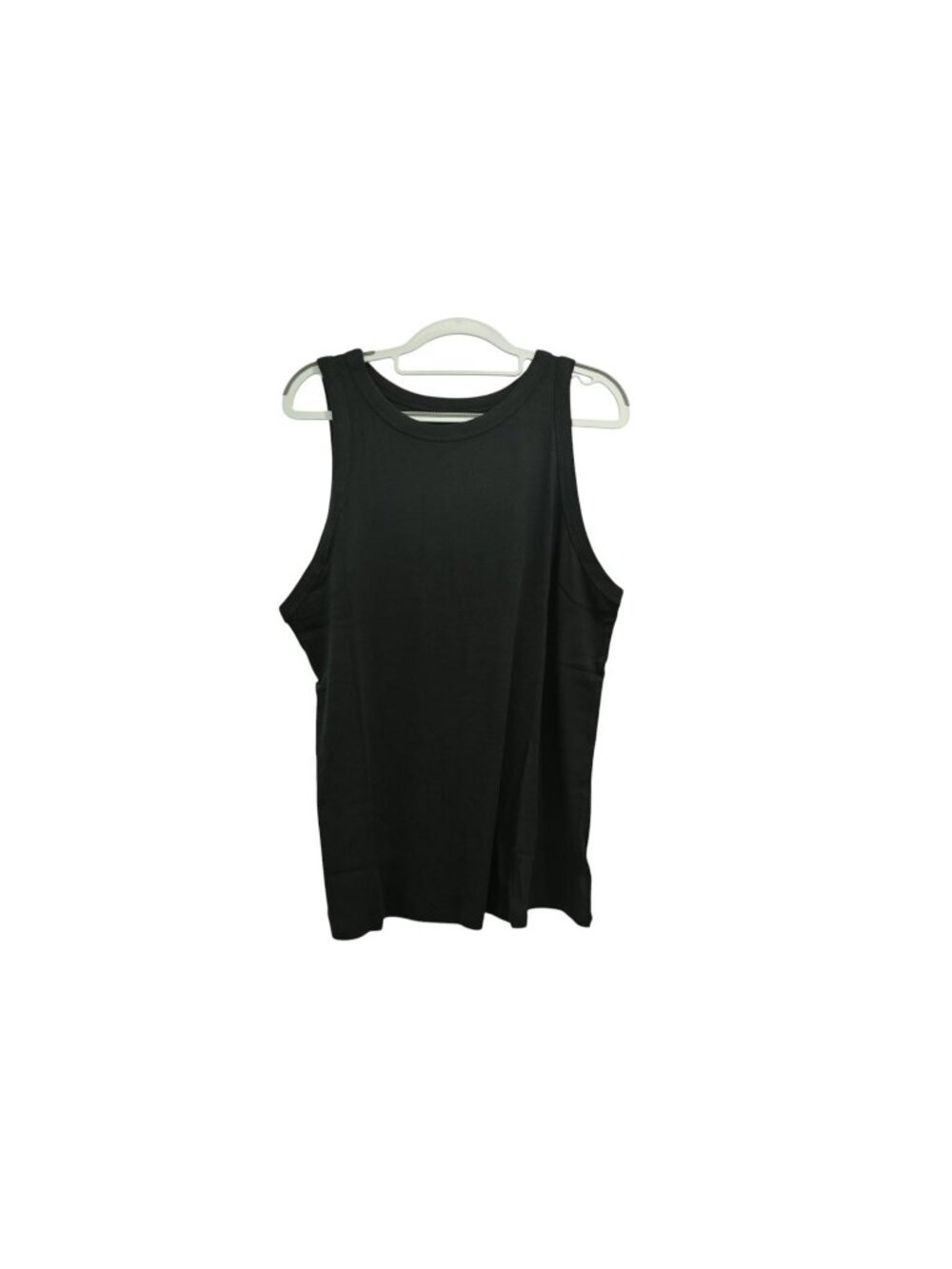 NWT A New Day Sleeveless Tank Top Sz 1X Black Crew Neck Ribbed Basic Everyday